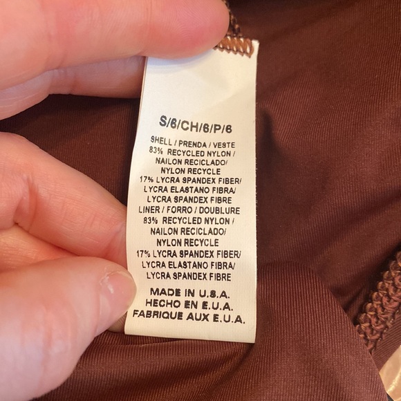 NWT Vitamin A NEUTRA Hipster Bikini Bottom Vintage Brown Size6/Small - Picture 6 of 7